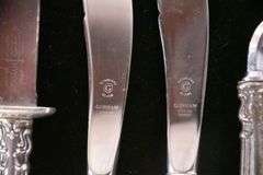 7 miscellaneous Gorham "Chantilly" serving pieces with sterling silver handles; 971-276