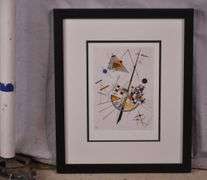 Framed print "Delicate Tension" by Wassily Kandinsky; 975-1790