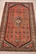 3.7'x5.9' hand knotted vintage Persian Shirazi rug; 40-156934