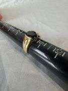 10k gold ring with onyx stone; 13227-008