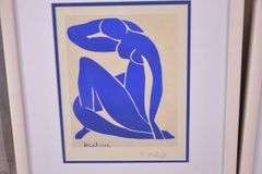 Group of 3 framed prints "Blue Nude I/II/III" by Henri Matisse; 975-1791