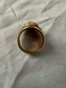 Ladies' 10kt gold Barnwell Highschool 1968 class ring with ruby center stone; 13227-027