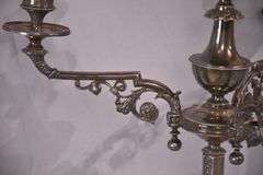 Pair of Mappin Brothers large ornate silverplate candelabras; 971-283