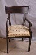 Set of 6 Milling Road by Baker distressed dining chairs; 68-6879