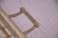 Large silverplate serving tray with reticulated gallery; 4171-022