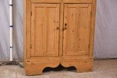 Early pine 4 door cupboard; 74-12772