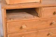 Pine 2-over-3 drawer chest; 74-12771