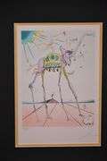 Limited edition framed giclee print "Celestial Elephant" by Salvador Dali; 975-1771