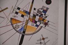 Framed print "Delicate Tension" by Wassily Kandinsky; 975-1790