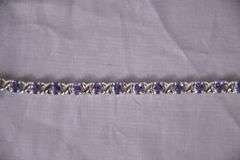 Sterling silver tanzanite bracelet; 155-1085