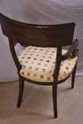 Set of 6 Milling Road by Baker distressed dining chairs; 68-6879