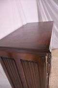 Lightolier carved oak gothic style radio cabinet; 68-6907