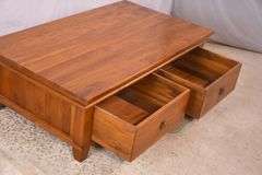 Large 2 drawer coffee table; 74-12782