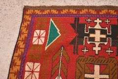 3.8'x6.0' hand knotted vintage Persian Baluchi rug; 40-156729