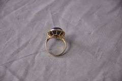 Oval lapis ring; 13227-009