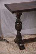 Thompson Mfg. Co. trestle base library/console table; 68-6905