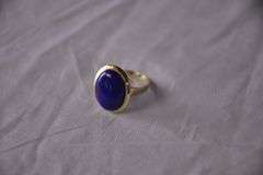 Oval lapis ring; 13227-009