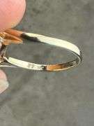 14kt gold solitaire pearl ring; 13227-017