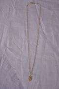 R&B 10kt gold necklace with unicorn head pendant; 13227-020