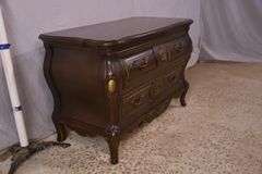 Bombe style 2 drawer commode; 68-6868