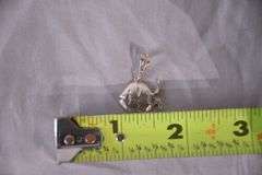 14kt white gold fish pendant; 13227-013