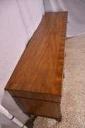 Henredon inlaid walnut 9 drawer triple dresser; 68-6865B