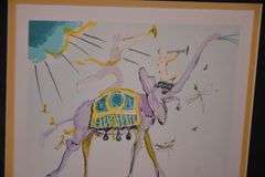 Limited edition framed giclee print "Celestial Elephant" by Salvador Dali; 975-1771