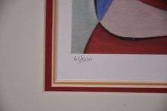 Limited edition framed giclee print "Woman in a Yellow Chair" by Pablo Picasso; 975-1776