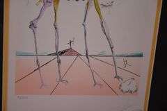 Limited edition framed giclee print "Celestial Elephant" by Salvador Dali; 975-1771