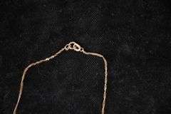 R&B 10kt gold necklace with unicorn head pendant; 13227-020