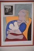 Limited edition framed giclee print "Woman in a Yellow Chair" by Pablo Picasso; 975-1776