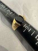 10k gold ring with onyx stone; 13227-008