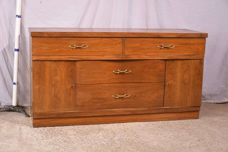 Walnut mid-century style sideboard; 74-12838