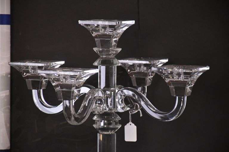 Large crystal candelabra; 16780-005