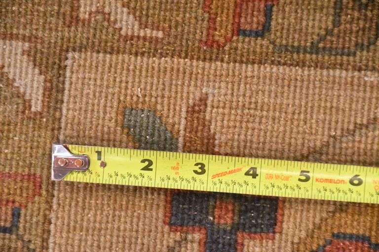 8.11'x11.9' hand knotted Indo-Soumak rug; 5038-010