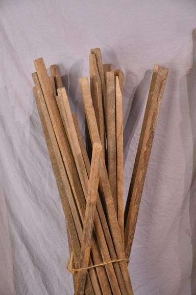 Large group of vintage tobacco sticks; 1037-1164