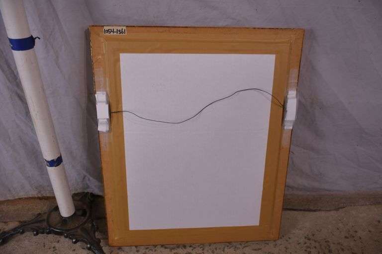 Framed "Snowy Heron or White Egret" by John J. Audubon; 1054-1398