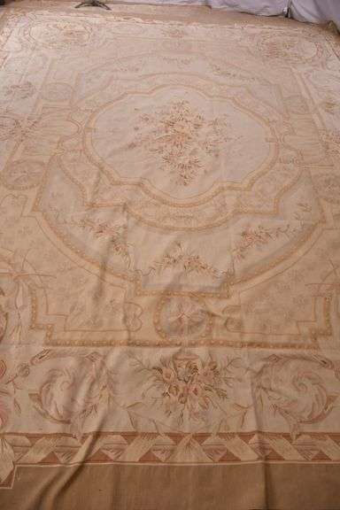 11.10'x15.1' handmade Chinese needlepoint rug; 74-12897