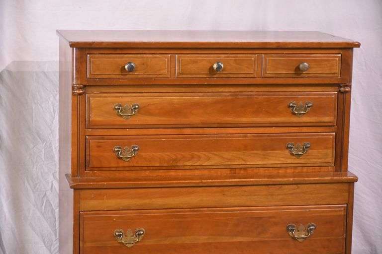 Monitor solid cherry step-back chest on chest; 55-12185