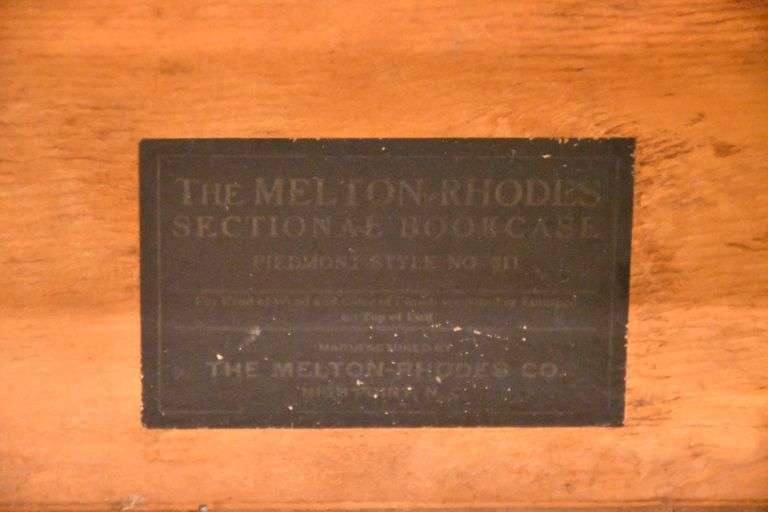 Melton-Rhodes 3-stack barrister bookcase; 68-6652