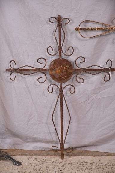 Group of 3 iron crosses; 17937-029