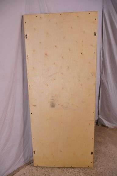 Large mirror with layered bamboo frame; 55-12191
