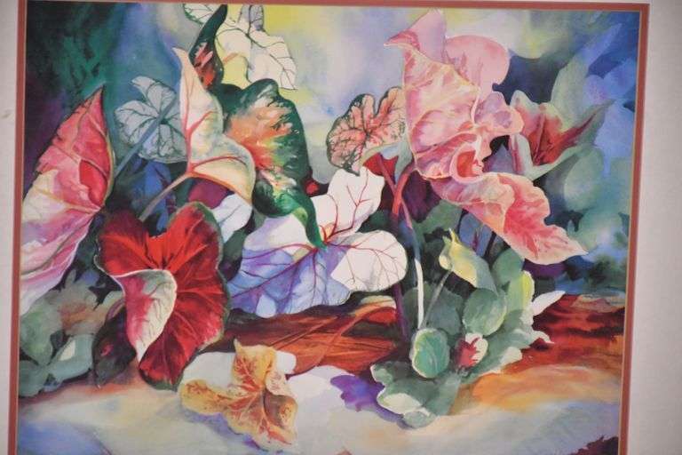 Large framed print "Profusion"; 1037-1169