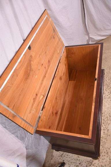 Lane cherry cedar-lined lift-top trunk; 55-12247