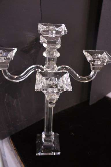 Large crystal candelabra; 16780-005