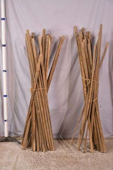 Large group of vintage tobacco sticks; 1037-1164