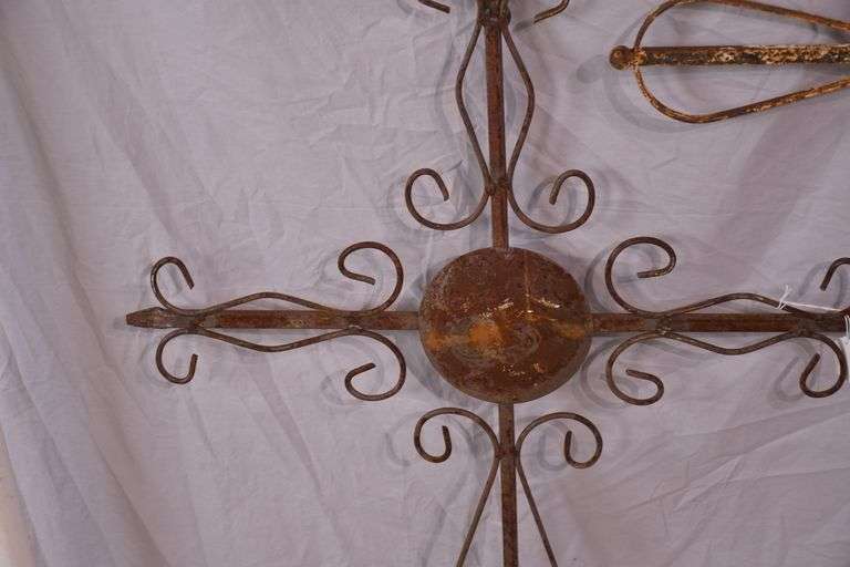 Group of 3 iron crosses; 17937-029