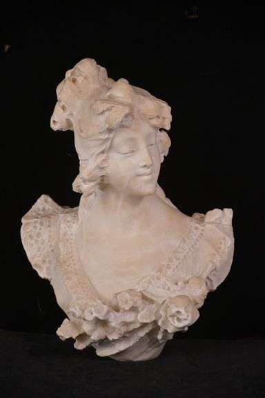 Marble bust of a woman; 869-609