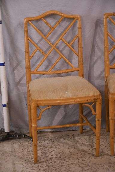 Set of 3 cane-cut side chairs; 55-12210