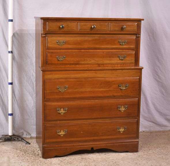 Monitor solid cherry step-back chest on chest; 55-12185